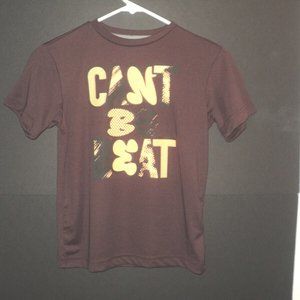 Old Navy Active Boy's Shirt Size S, 6-7 Brown Can't Be Beat Go Dry Short Sleeve